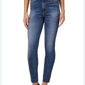 Joe's Jeans Flawless The Hi (Rise) Honey Skinny Ankle Raw Hem Size 27